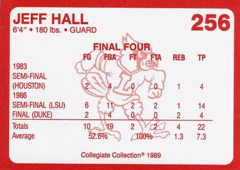 1989-90 Collegiate Collection Louisville Cardinals #256 Jeff Hall Back