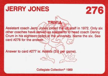 1989-90 Collegiate Collection Louisville Cardinals #276 Jerry Jones Back
