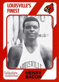 1989-90 Collegiate Collection Louisville Cardinals #284 Henry Bacon Front