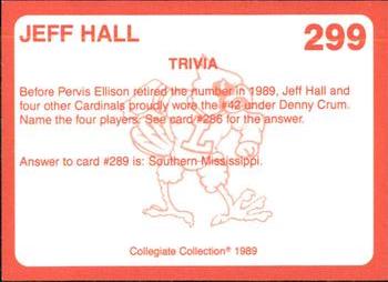 1989-90 Collegiate Collection Louisville Cardinals #299 Jeff Hall Back