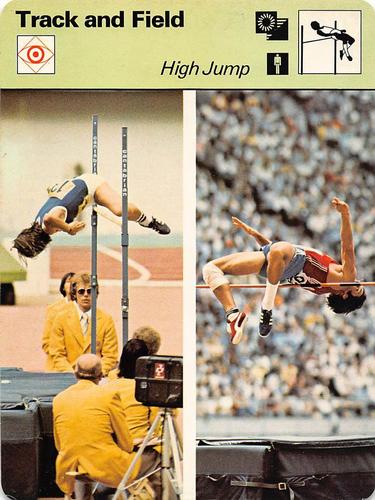 1977-79 Sportscaster Series 11 #11-01 High Jump Front