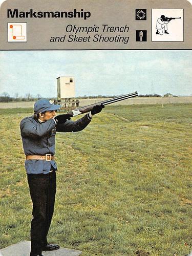 1977-79 Sportscaster Series 11 #11-11 Olympic Trench and Skeet Shooting Front