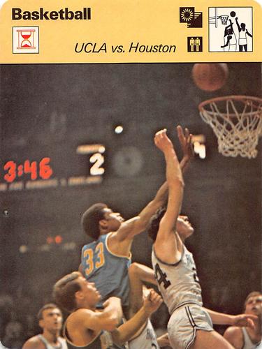 1977-79 Sportscaster Series 11 #11-24 UCLA vs Houston Front