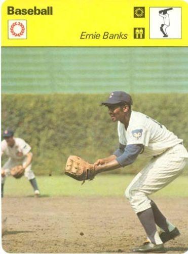 1977-79 Sportscaster Series 12 #12-07 Ernie Banks Front