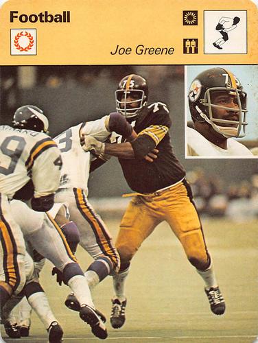 1977-79 Sportscaster Series 12 #12-09 Joe Greene Front