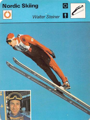 1977-79 Sportscaster Series 12 #12-21 Walter Steiner Front