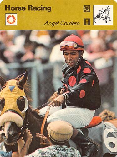 1977-79 Sportscaster Series 12 #12-05 Angel Cordero Front