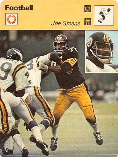 1977-79 Sportscaster Series 12 #12-09 Joe Greene Front