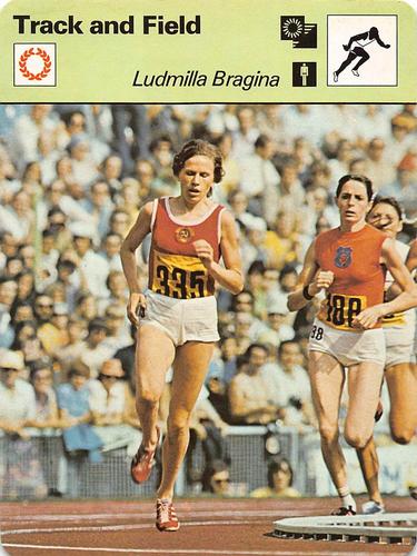 1977-79 Sportscaster Series 12 #12-11 Ludmilla Bragina Front