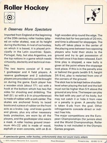 1977-79 Sportscaster Series 13 #13-14 It Deserves More Spectators Back