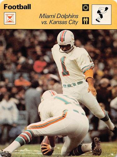 1977-79 Sportscaster Series 13 #13-21 Miami Dolphins vs. Kansas City Front