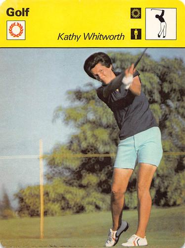 1977-79 Sportscaster Series 13 #13-13 Kathy Whitworth Front