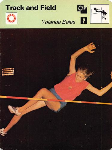 1977-79 Sportscaster Series 14 #14-01 Yolanda Balas Front
