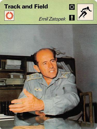 1977-79 Sportscaster Series 14 #14-12 Emil Zatopek Front
