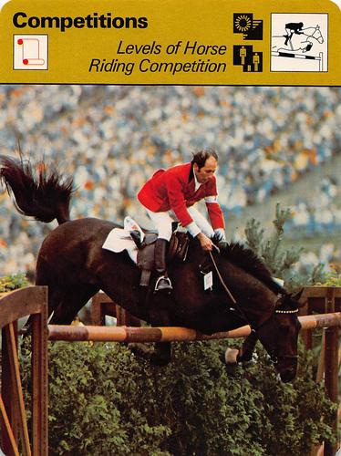 1977-79 Sportscaster Series 15 #15-23 Levels of Horse Riding Competition Front