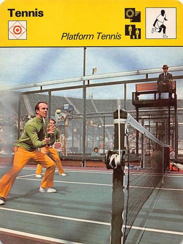 1977-79 Sportscaster Series 16 #16-02 Platform Tennis Front