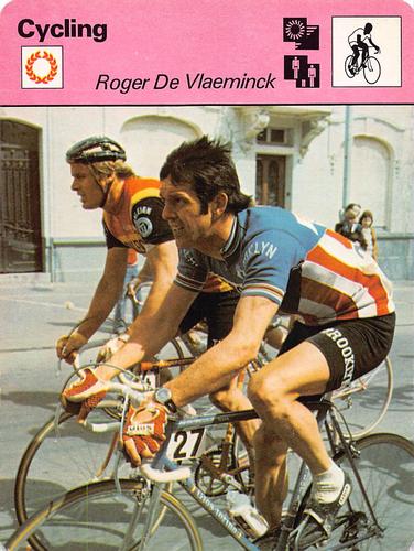 1977-79 Sportscaster Series 16 #16-01 Roger De Vlaeminck Front