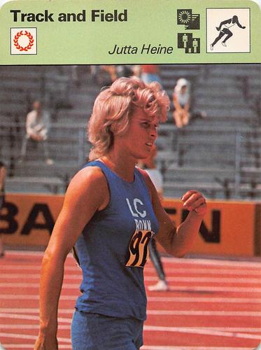 1977-79 Sportscaster Series 17 #17-14 Jutta Heine Front