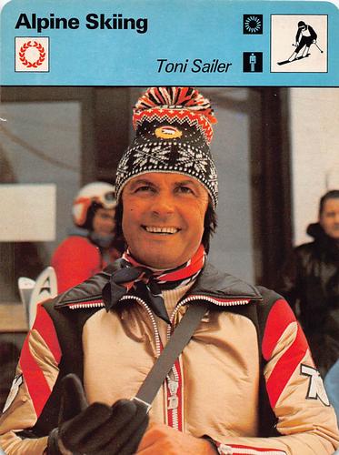 1977-79 Sportscaster Series 18 #18-08 Toni Sailer Front