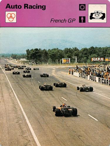 1977-79 Sportscaster Series 18 #18-17 French GP Front