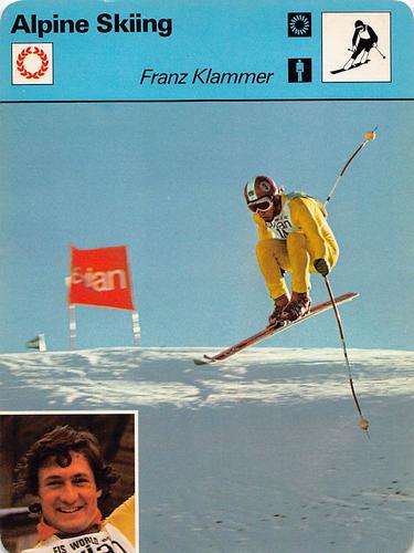 1977-79 Sportscaster Series 19 #19-19 Franz Klammer Front