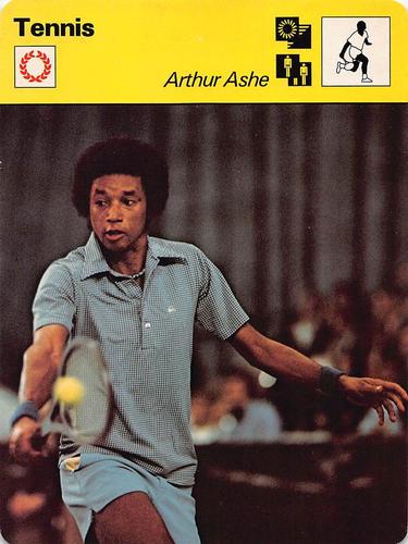 1977-79 Sportscaster Series 19 #19-04 Arthur Ashe Front