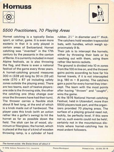 1977-79 Sportscaster Series 20 #20-18 5500 Practitioners, 70 Playing Areas Back