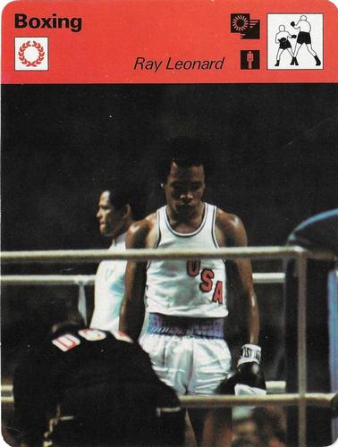 1977-79 Sportscaster Series 22 #22-09 Sugar Ray Leonard Front