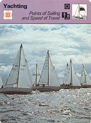 1977-79 Sportscaster Series 22 #22-21 Points of Sailing and Speed of Travel Front