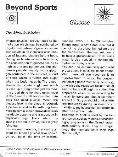 1977-79 Sportscaster Series 23 #23-05 Glucose Back