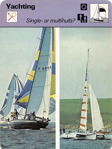 1977-79 Sportscaster Series 24 #24-11 Single- or multihulls Front