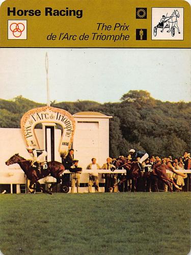 1977-79 Sportscaster Series 25 #25-19 The Prix de l'Arc de Triomphe Front