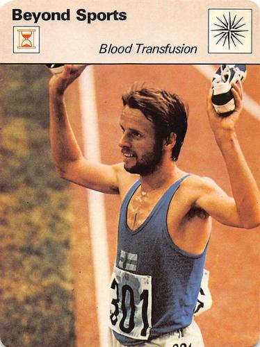 1977-79 Sportscaster Series 25 #25-24 Blood Transfusion Front
