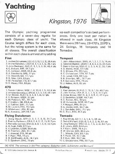 1977-79 Sportscaster Series 25 #25-12 Kingston, 1976 Back