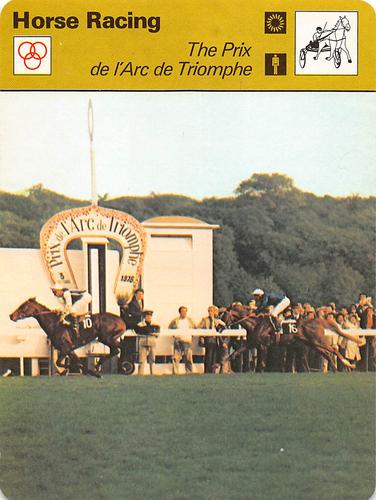1977-79 Sportscaster Series 25 #25-19 The Prix de l'Arc de Triomphe Front