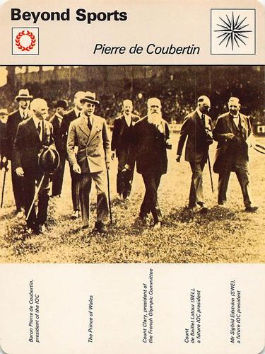 1977-79 Sportscaster Series 27 #27-17 Pierre de Coubertin Front