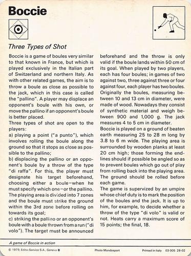 1977-79 Sportscaster Series 28 #28-02 Three Types of Shot Back