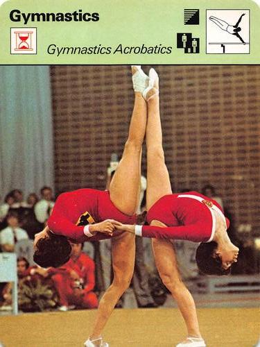 1977-79 Sportscaster Series 28 #28-03 Gymnastics Acrobatics Front