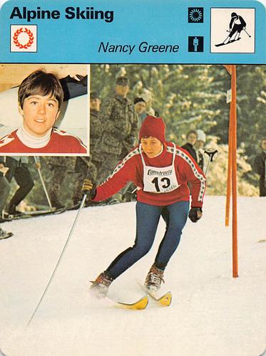 1977-79 Sportscaster Series 28 #28-18 Nancy Greene Front