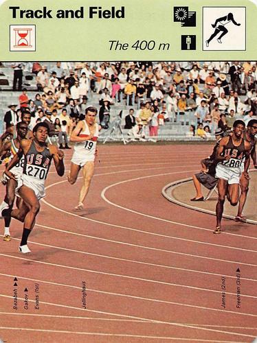 1977-79 Sportscaster Series 28 #28-19 The 400m Front