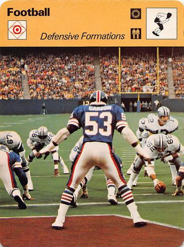 1977-79 Sportscaster Series 29 #29-07 Defensive Formations Front