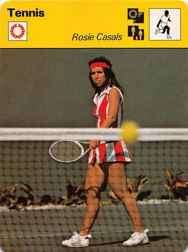 1977-79 Sportscaster Series 29 #29-11 Rosie Casals Front