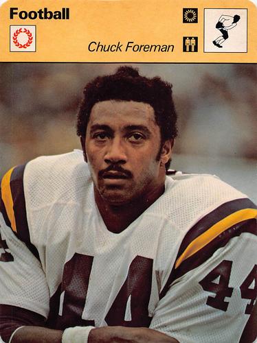1977-79 Sportscaster Series 33 #33-14 Chuck Foreman Front