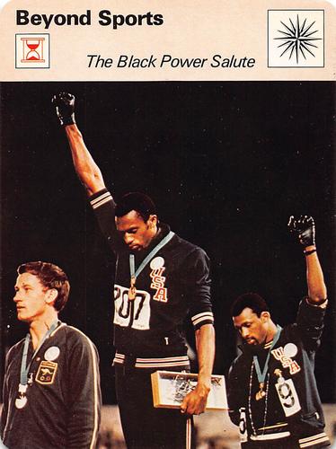 1977-79 Sportscaster Series 33 #33-21 Tommie Smith / John Carlos Front