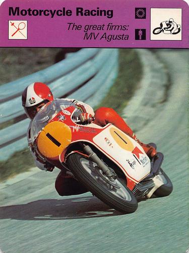 1977-79 Sportscaster Series 33 #33-15 The Great Firms: MV Agusta Front