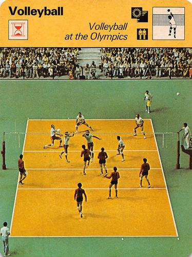 1977-79 Sportscaster Series 35 #35-16 Volleyball at the Olympics Front