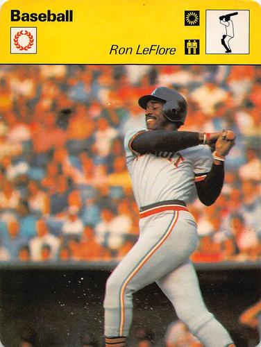 1977-79 Sportscaster Series 36 #36-01 Ron LeFlore Front