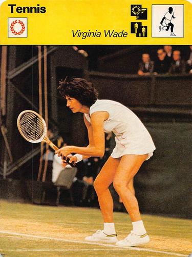 1977-79 Sportscaster Series 36 #36-14 Virginia Wade Front