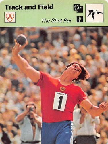 1977-79 Sportscaster Series 37 #37-02 The Shot Put Front