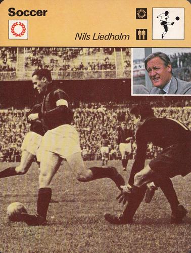 1977-79 Sportscaster Series 37 #37-10 Nils Liedholm Front